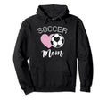 Soccer Mom Love Heart Mama Mommy Mother Hoodie - Trendy Graphic Unisex