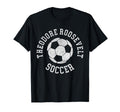 Theodore Roosevelt Soccer Distressed 90S T-Shirt - Trendy Graphic Unisex