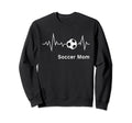 Soccer Mamas Soccer Mom Heartbeat Sweatshirt - Custom Art Print Unisex