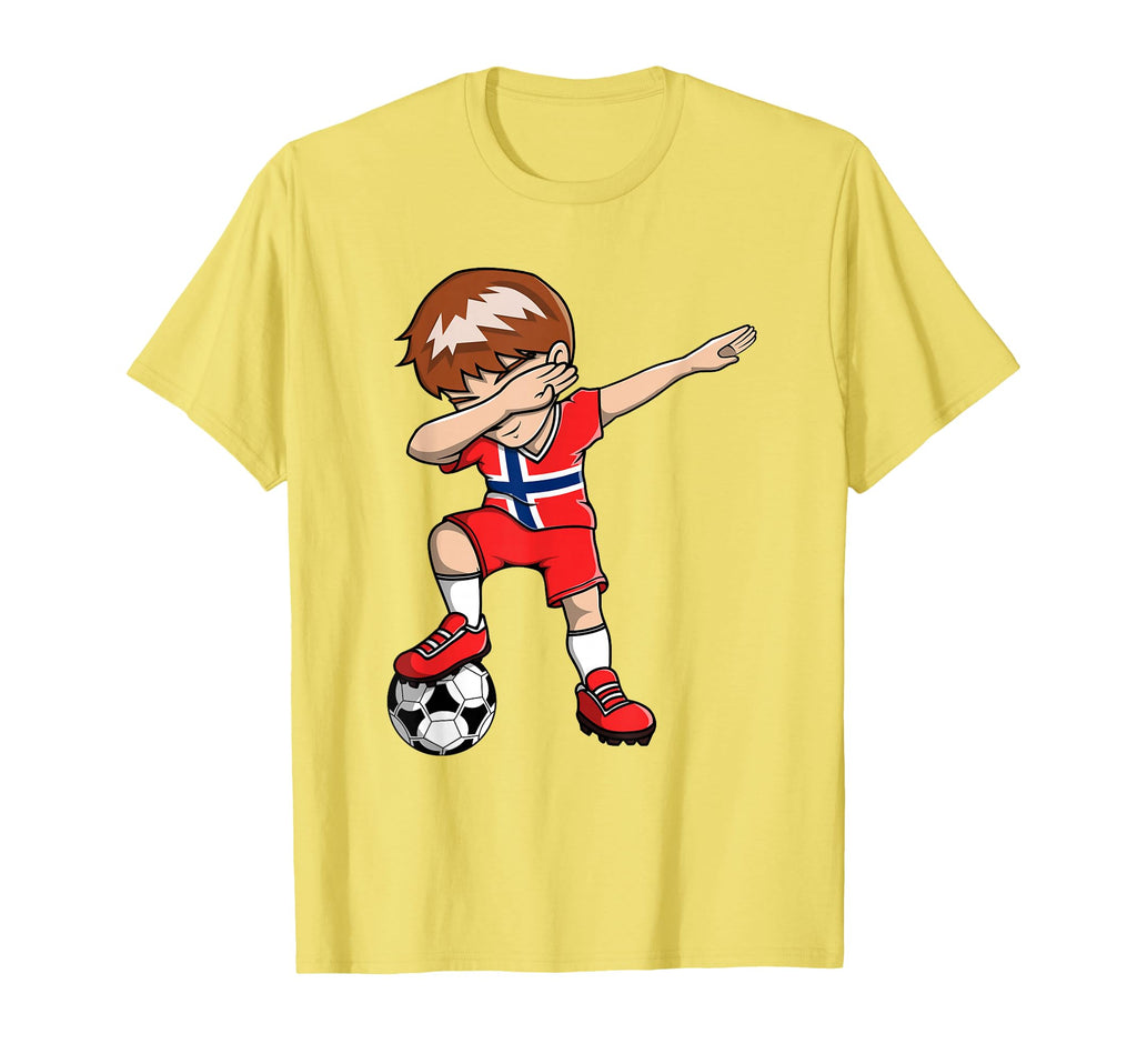 Dabbing Soccer Norway Jersey Norwegian T-Shirt - Graphic Print Men Women