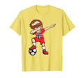 Dabbing Soccer Norway Jersey Norwegian T-Shirt - Graphic Print Men Women
