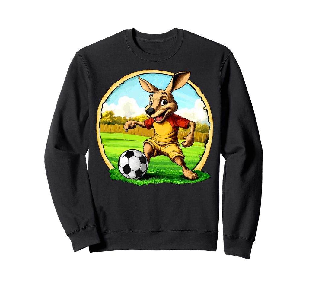 Kangaroo Footballer Sweatshirt - Fun Novelty Design Unisex