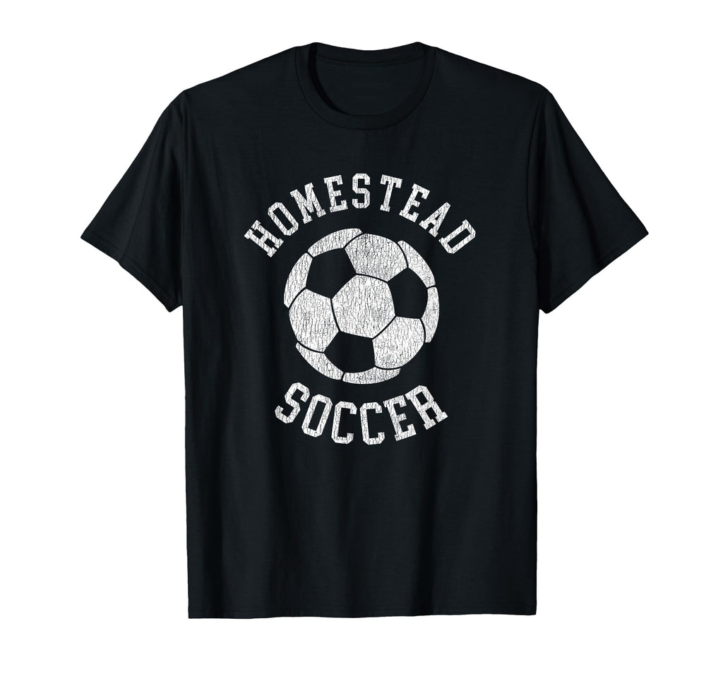 Homestead Soccer Distressed 90S T-Shirt - Graphic Print Men Women