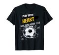 Play Heart Sports Soccer T-Shirt - Aesthetic Graphic Unisex