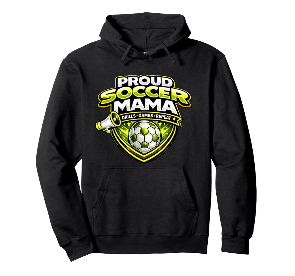 Soccer Mama Funny Proud Drills Games Hoodie - Custom Art Print for Adults