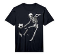 Funny Skeleton Playing Soccer T-Shirt - Aesthetic Graphic for Adults