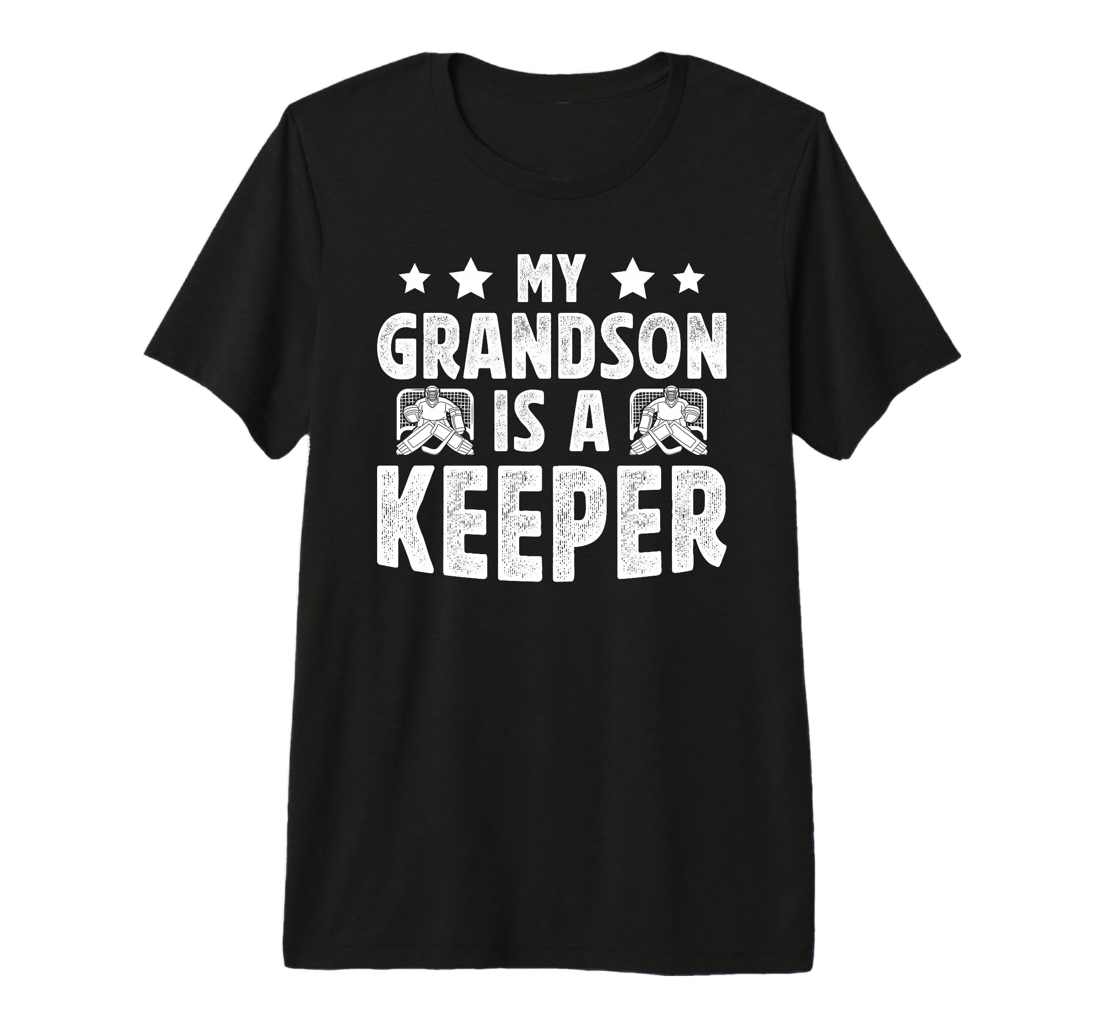 Mens Proud Hockey Keeper Pops Ice T-Shirt - Fun Novelty Design for Adults