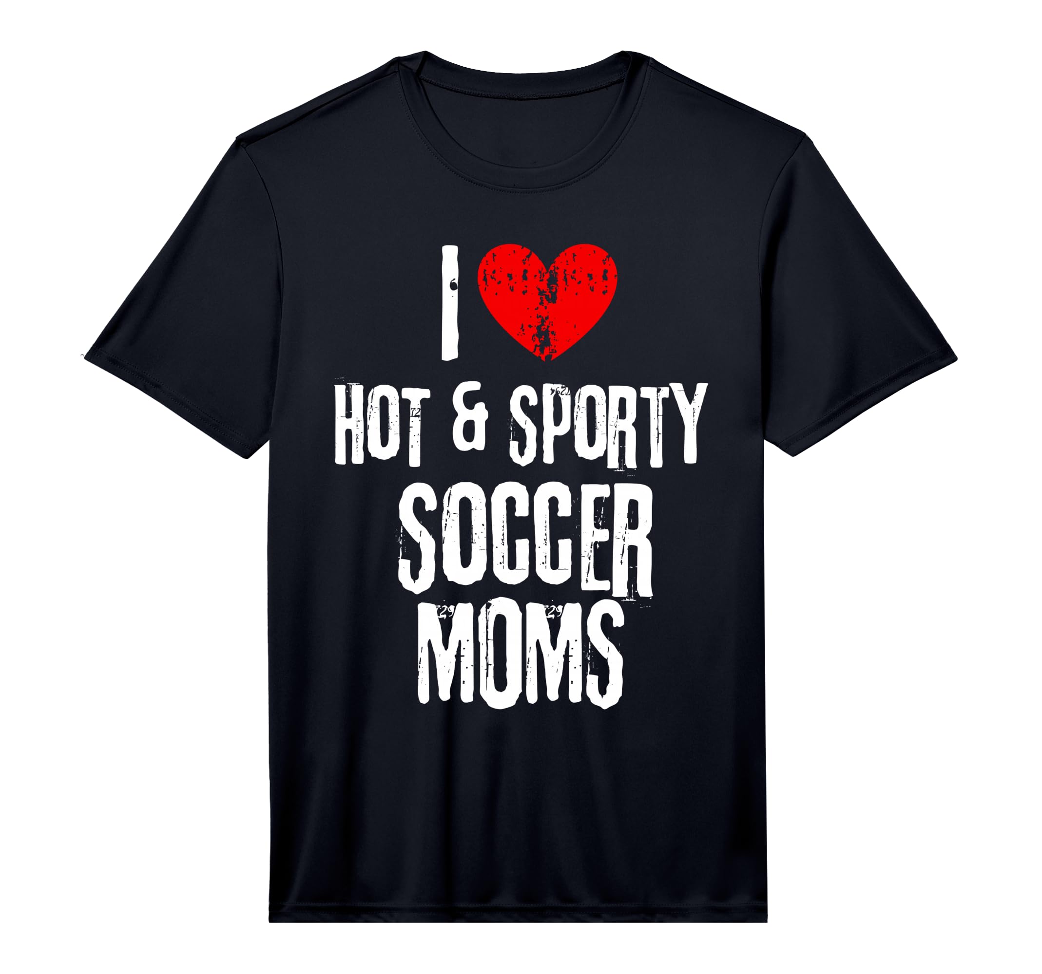 Mens I Love Hot And Sporty Soccer T-Shirt - Minimalist Print for Adults