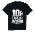 10Th Birthday Soccer 10 Years Being T-Shirt - Trendy Graphic for Adults