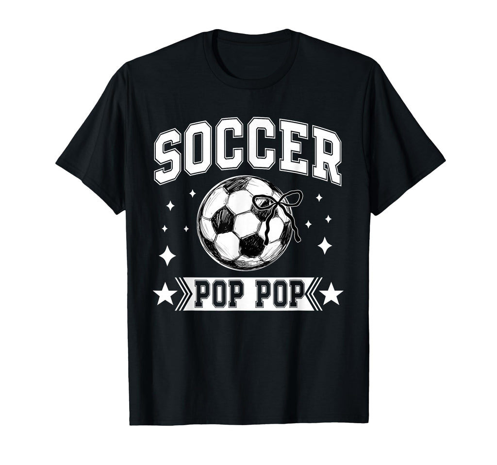 Coquette Bow Soccer Pop Pop Soccer T-Shirt - Streetwear Style for Adults