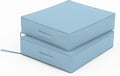 Patio Chair Cushions 18.5 X 16 X 4 Inch Waterproof Outdoor Seat Cushions for Patio Furniture, Outdoor Sofa Couch Pads with Ties & Handle, Set of 2, Light Blue
