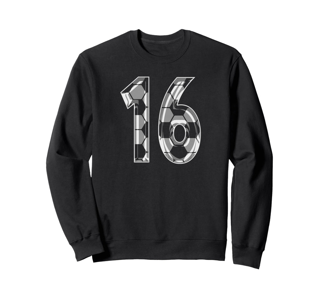 Soccer Number 16 Favorite Player Sweatshirt - Minimalist Print Men Women
