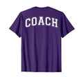 Coach Sports Trainer White Grey Back T-Shirt - Aesthetic Graphic Unisex