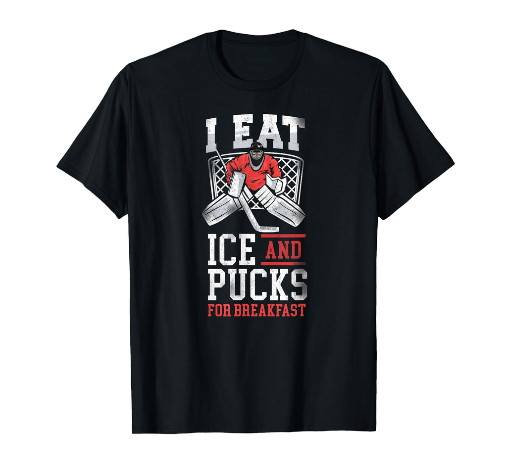 Ice Hockey Goalie Goalkeeper T-Shirt - Novelty Apparel Unisex