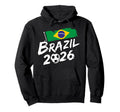 Brazil Football Soccer Game Player Fan Hoodie - Novelty Apparel Men Women