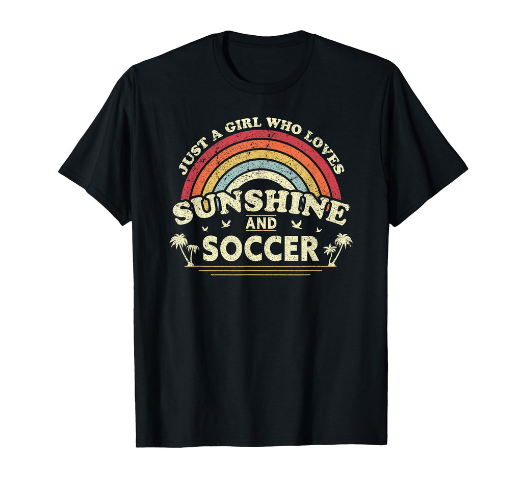 Who Loves Sunshine And Soccer Football T-Shirt - Unique Graphic for Adults