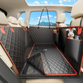 Waterproof Dog Car Seat Cover for Back Seat – Heavy Duty Back Seat Extender for Dogs with Hard Bottom, 7-Layer Protection, Non-Slip & Scratchproof, Easy to Install (Red)