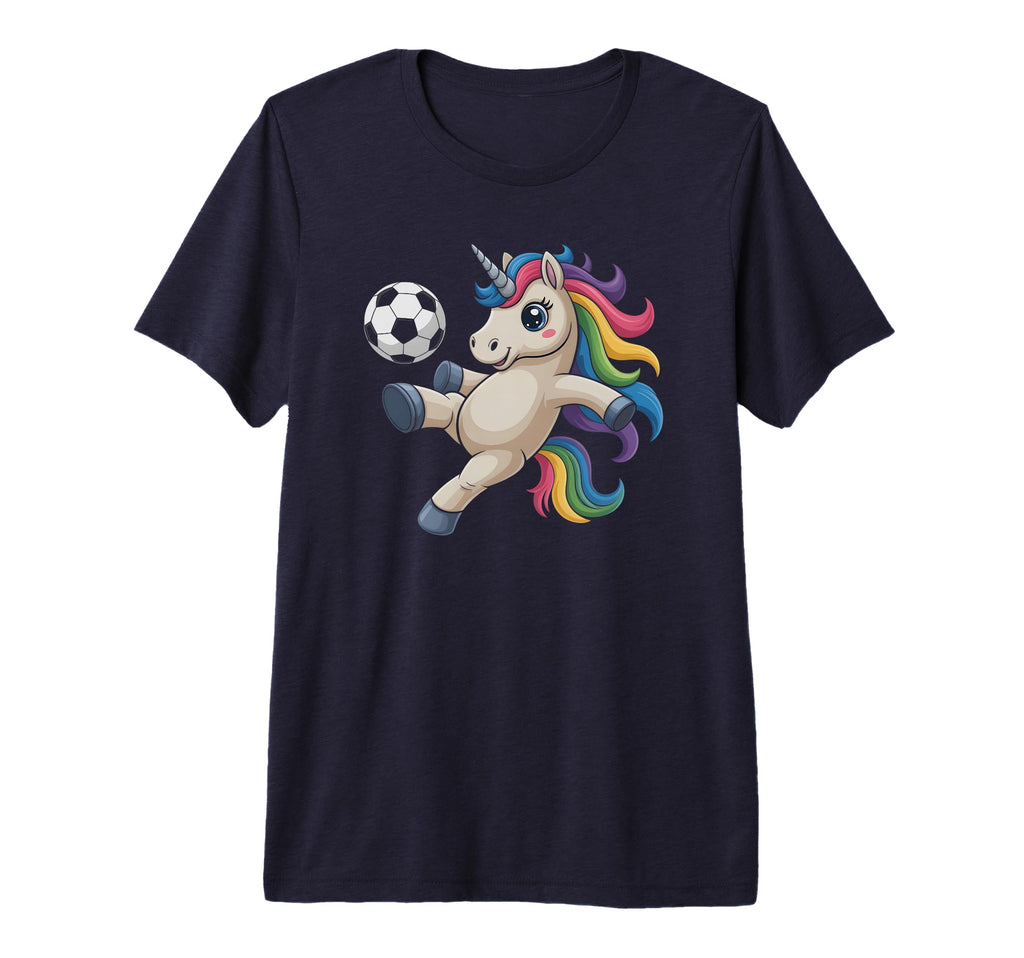 Unicorn Soccer Just Who Loves Ball T-Shirt - Aesthetic Graphic for Adults