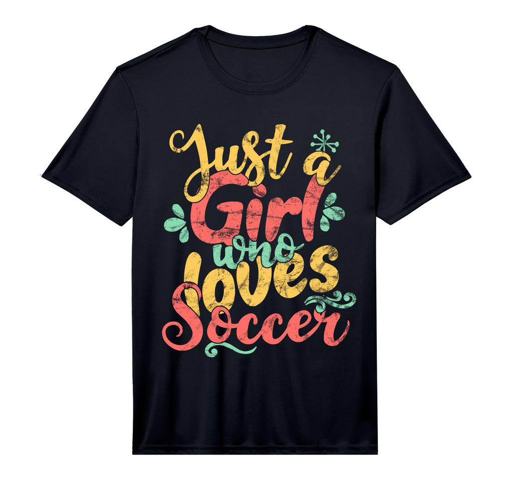Just Who Loves Soccer Gift Performance T-Shirt - Unique Graphic Men Women