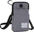 Cell Phone Purse Waist Pack Bag Travel Crossbody Bag Wristband Sport Armband Wallet with Removable Shoulder Strap (Light Grey)