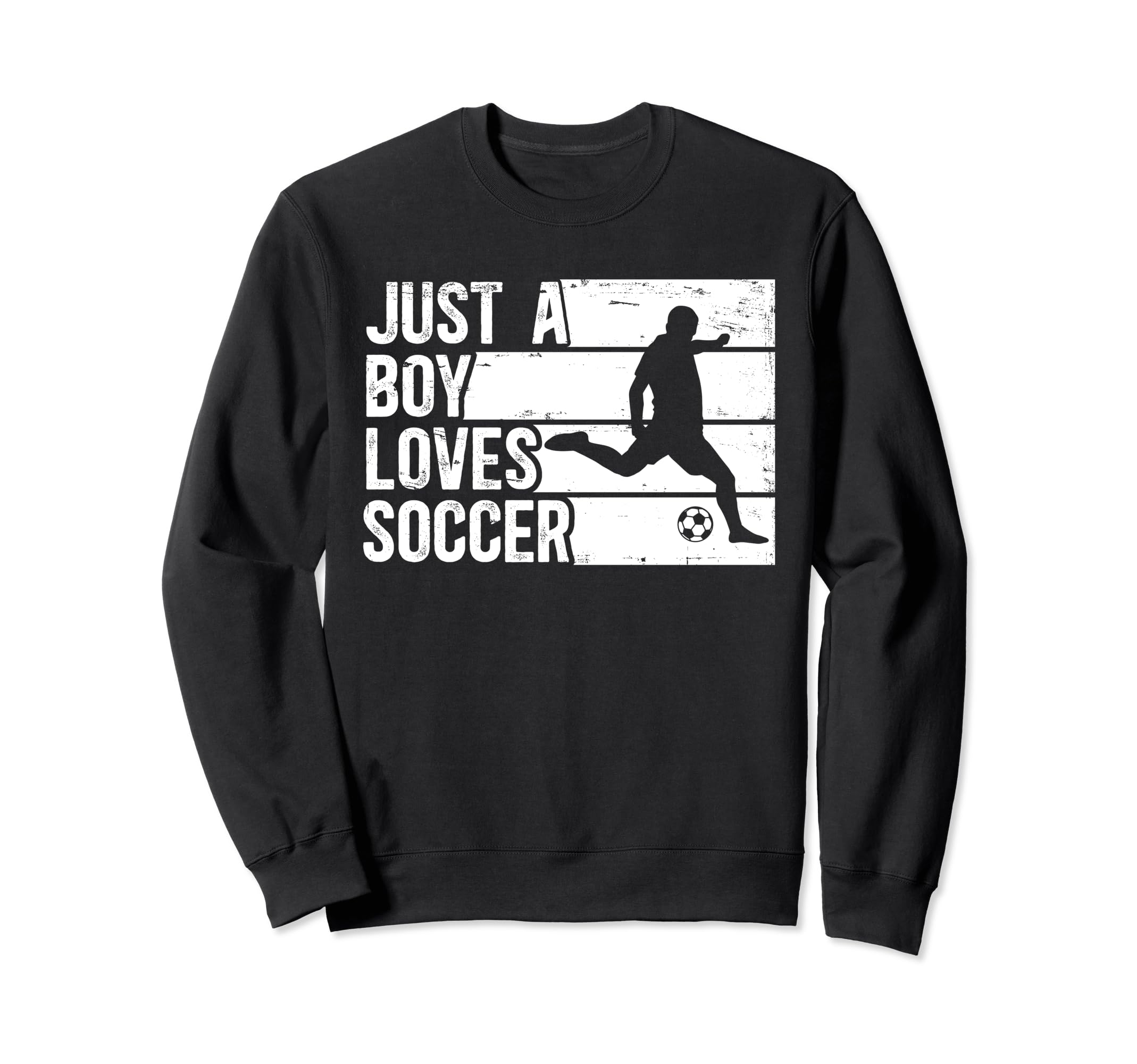 Funny Who Loves Soccer Sweatshirt - Streetwear Style Unisex