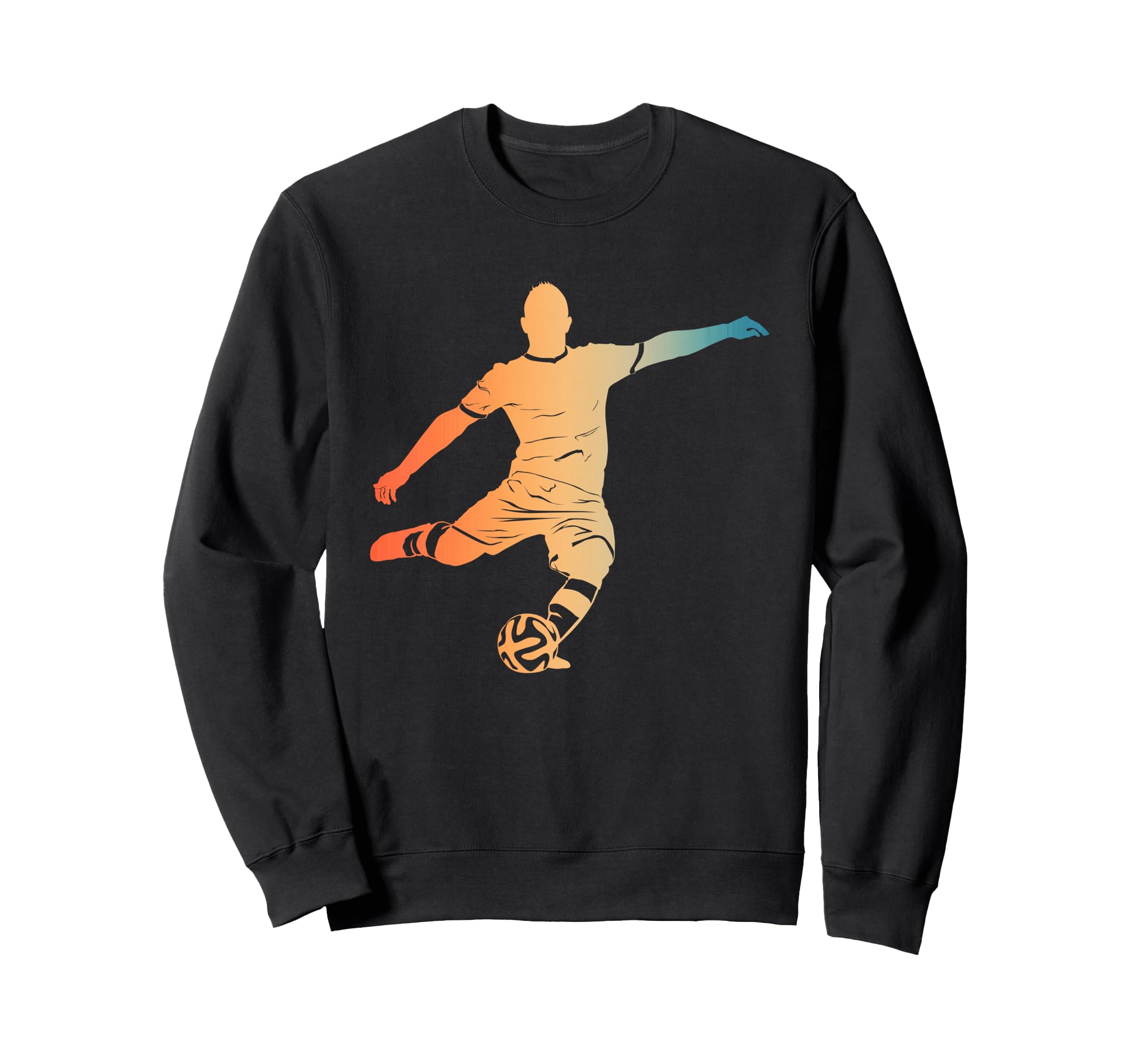 Silhouette Soccer Player Goalkeeper Sweatshirt - Streetwear Style Unisex