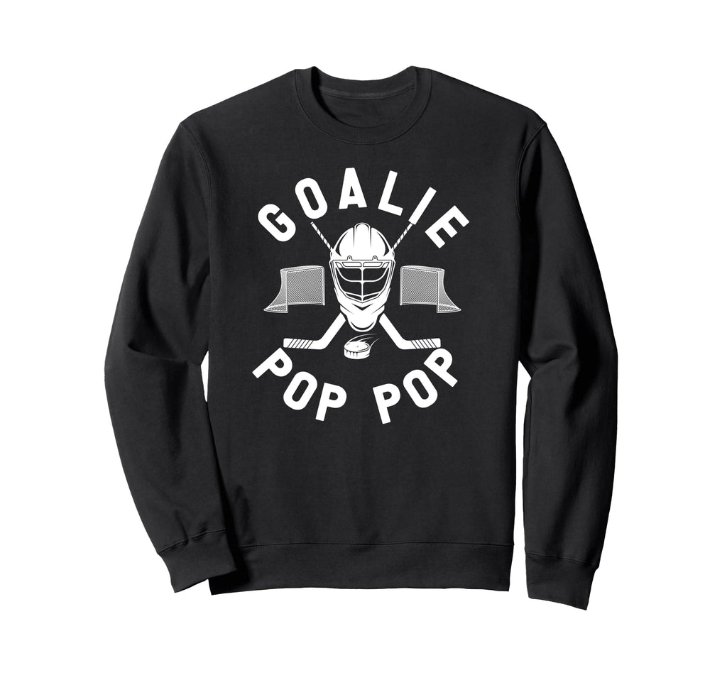Ice Hockey Goalie Pop Pop Ice Sweatshirt - Aesthetic Graphic Men Women