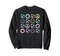 Trendy Soccer Icons Grid Vibes Big Sweatshirt - Trendy Graphic for Adults