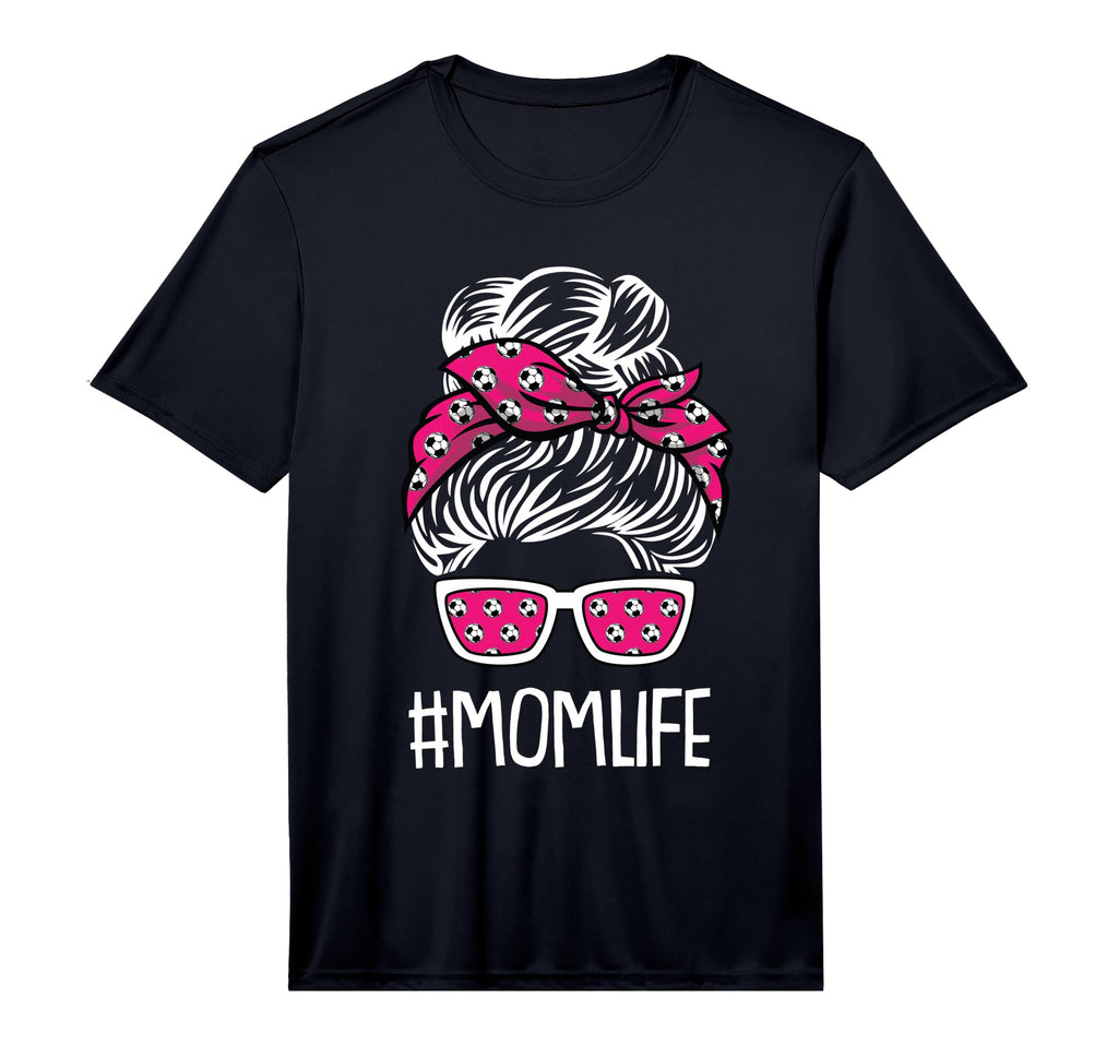 Mens Mom Life Mothers Day Soccer T-Shirt - Custom Art Print for Adults