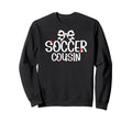 Soccer Cousin Coquette Soccer Player Sweatshirt - Streetwear Style Unisex