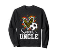 Soccer Uncle Leopard Heart Sweatshirt - Custom Art Print for Adults