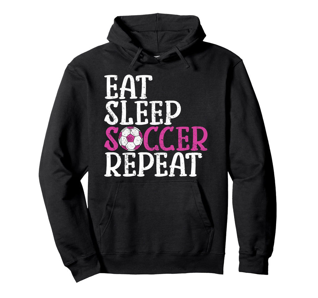 Soccer Eat Sleep Soccer Repeat Hoodie - Minimalist Print Unisex