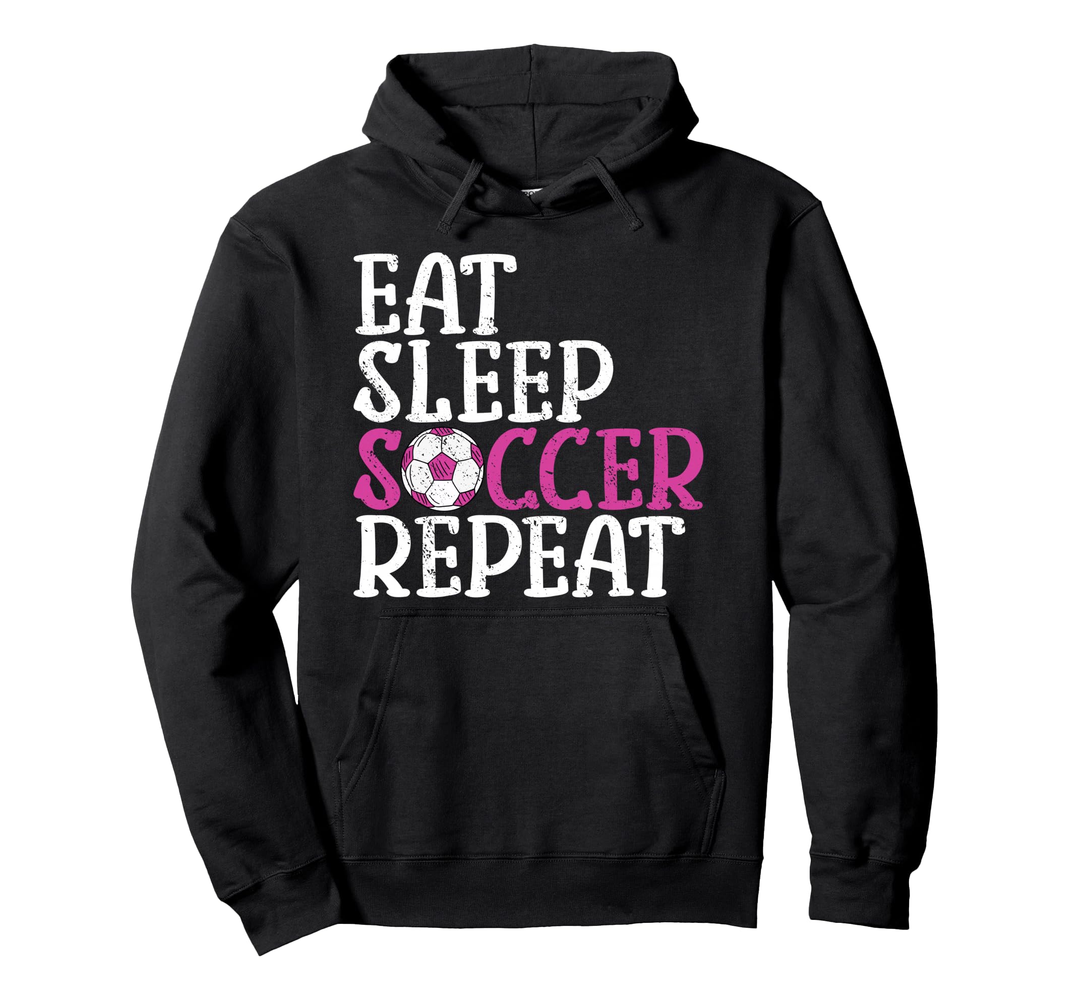 Soccer Eat Sleep Soccer Repeat Hoodie - Minimalist Print Unisex