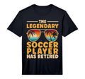 Mens Retired Soccer Player Retirement T-Shirt - Minimalist Print Unisex
