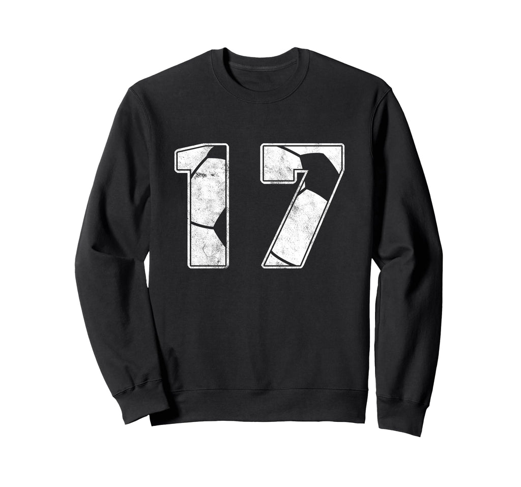 Soccer Player 17Th Birthday Football Sweatshirt - Custom Art Print Unisex