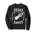 Christian Jesus Saves Soccer Sweatshirt - Novelty Apparel Men Women