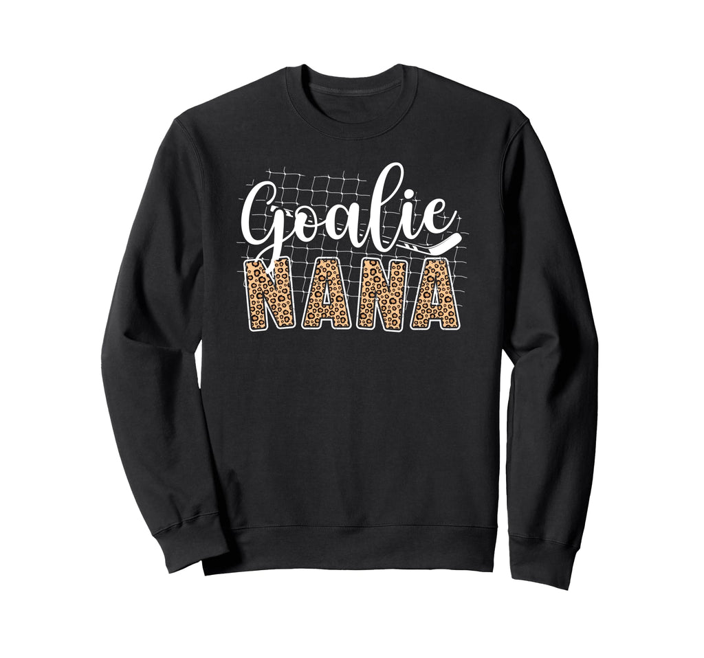 Ice Hockey Goalie Nana Hockey Keeper Sweatshirt - Unique Graphic Men Women