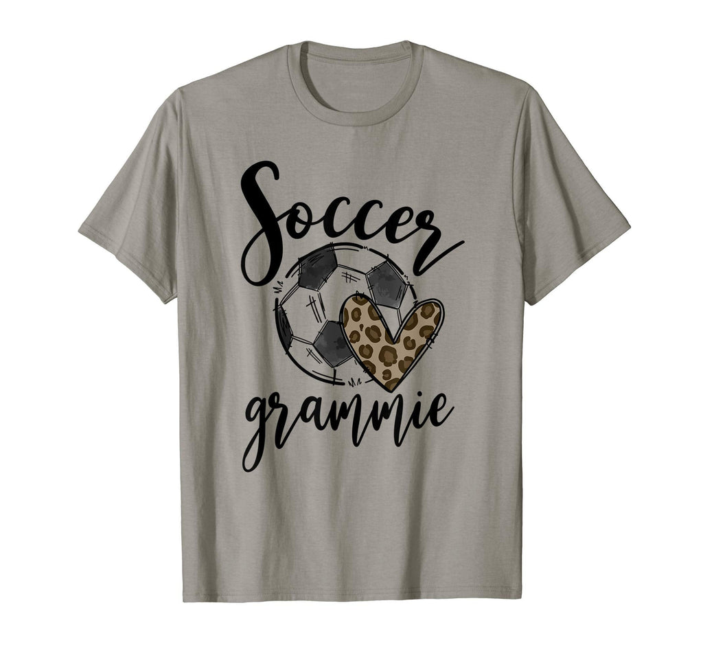 Soccer Grammie Leopard Funny Soccer T-Shirt - Novelty Apparel Unisex