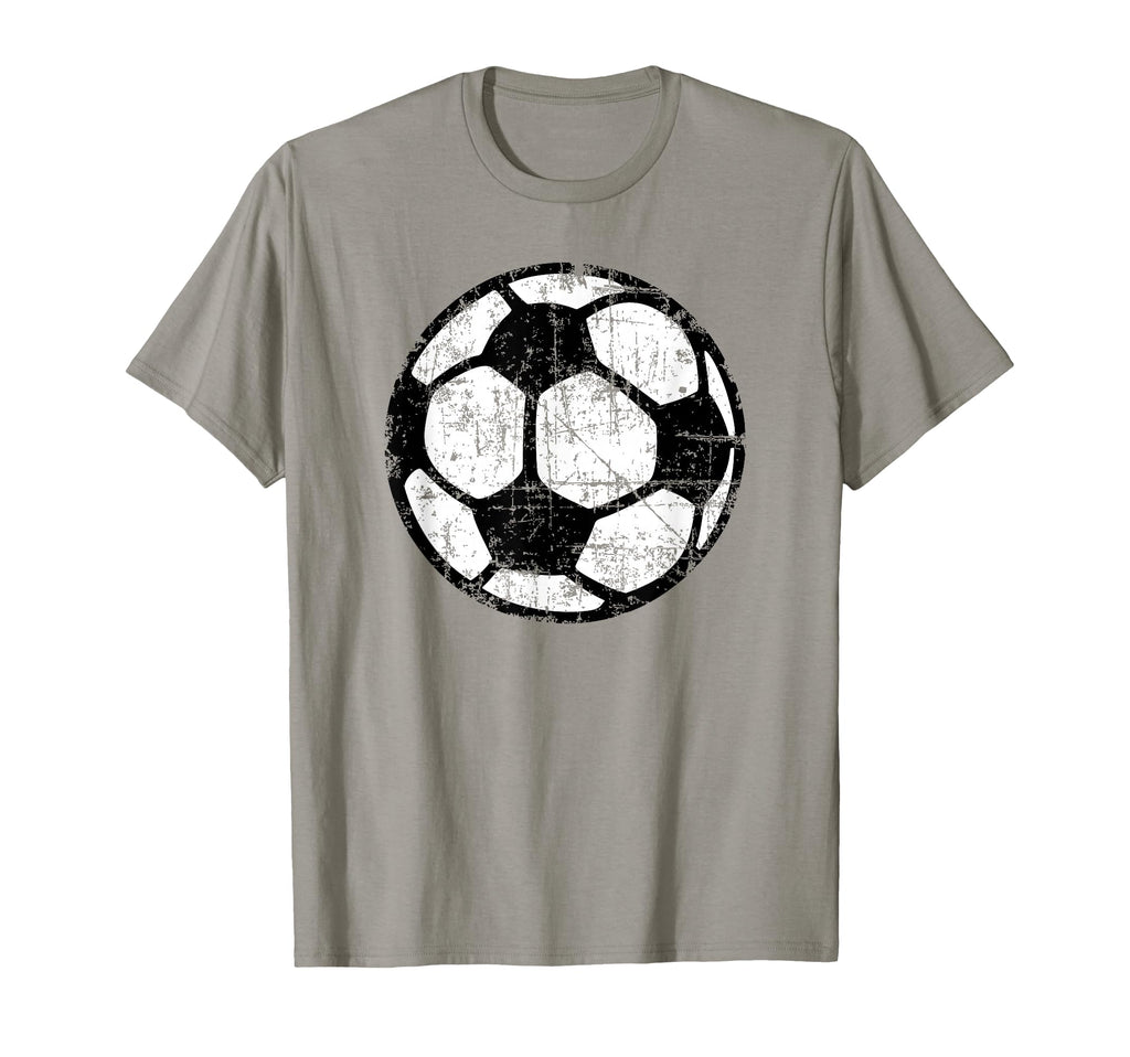 Soccer Ball Black White Soccer T-Shirt - Custom Art Print for Adults