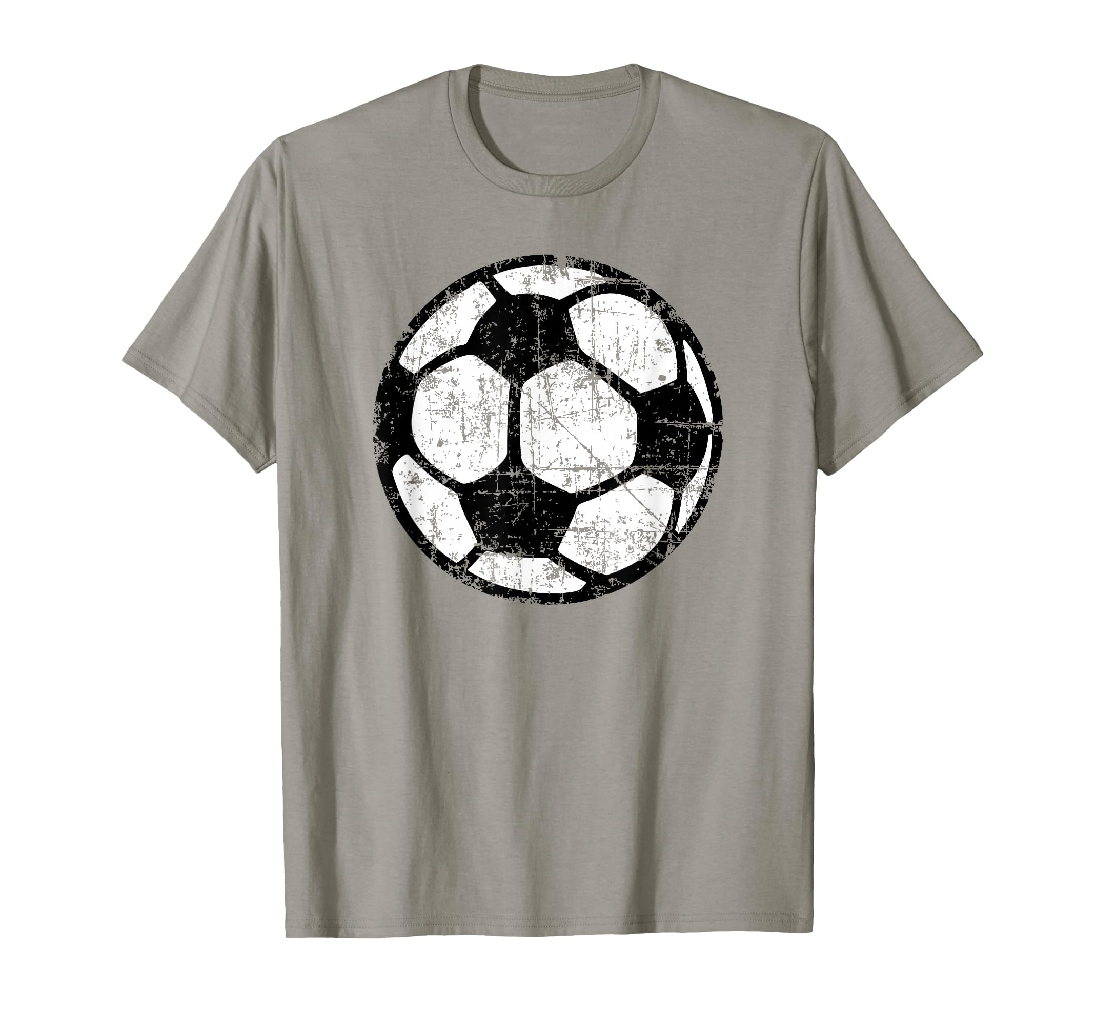 Soccer Ball Black White Soccer T-Shirt - Custom Art Print for Adults