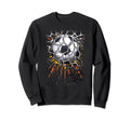 Football Ball Bulging Net From Sweatshirt - Minimalist Print Men Women