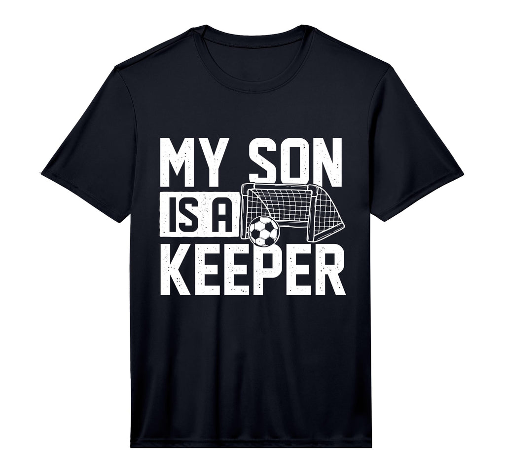 Mens My Son Is Keeper Soccer Lover T-Shirt - Fun Novelty Design Men Women