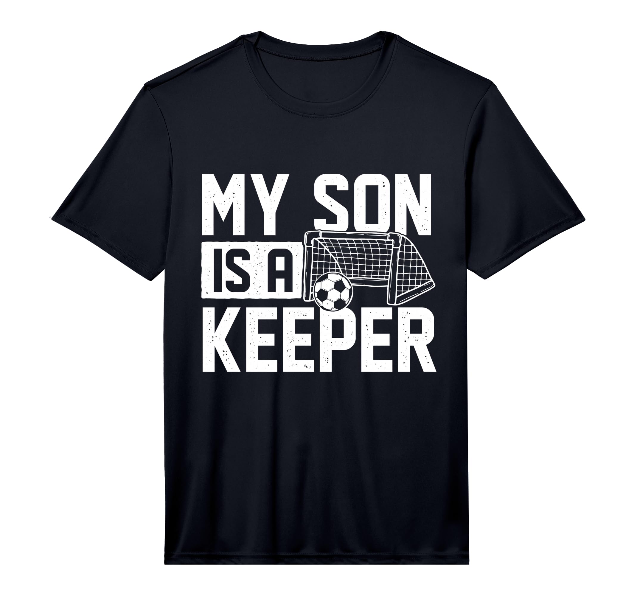 Mens My Son Is Keeper Soccer Lover T-Shirt - Fun Novelty Design Men Women