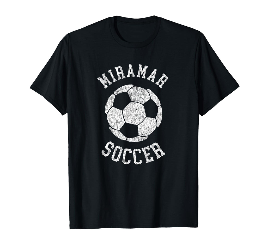 Miramar Soccer Distressed 90S T-Shirt - Unique Graphic for Adults