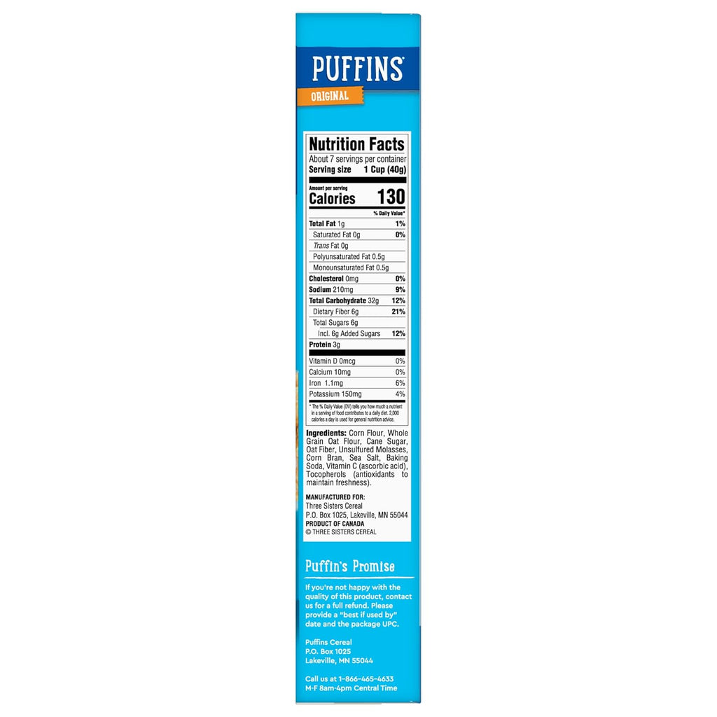 Barbara's Bakery Original Puffins Cereal, 10oz, Pack of 12