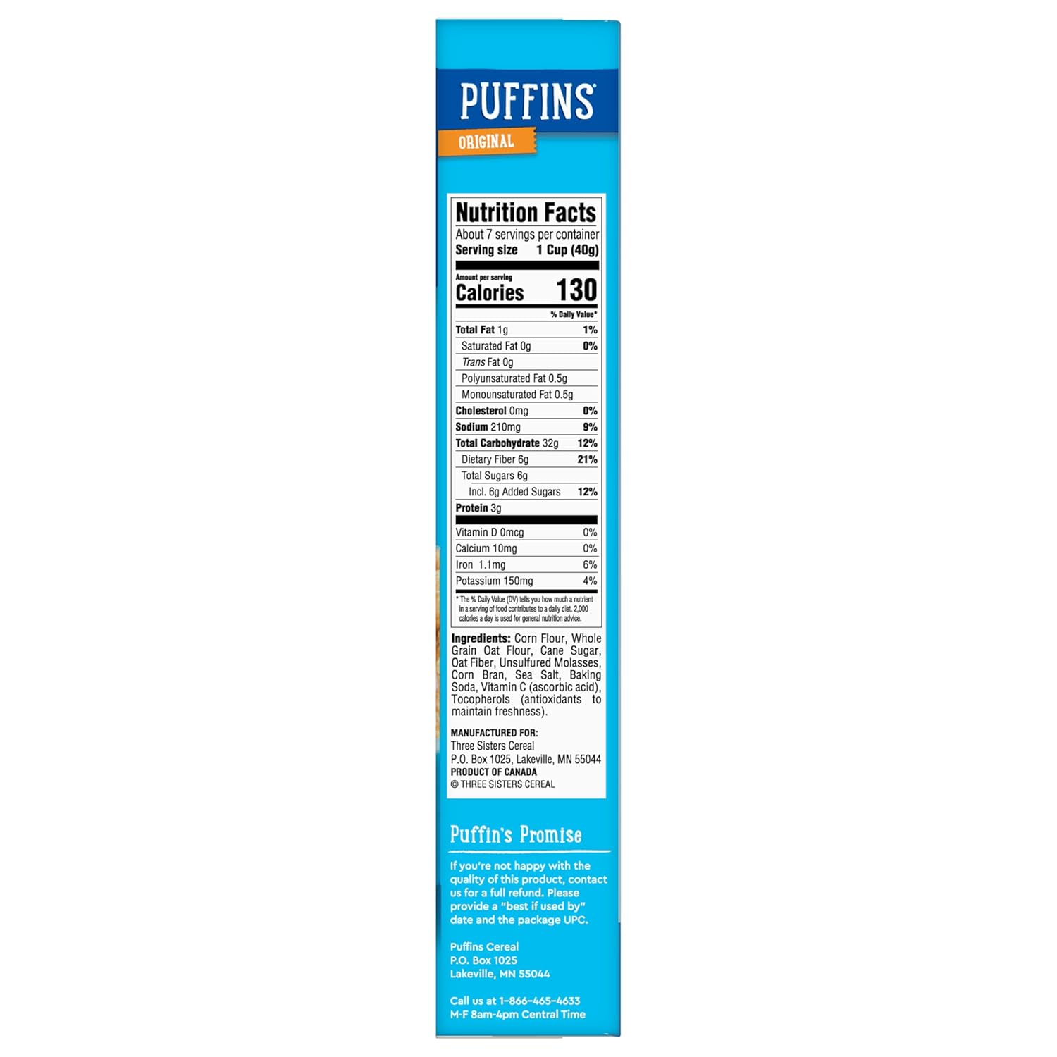 Barbara's Bakery Original Puffins Cereal, 10oz, Pack of 12