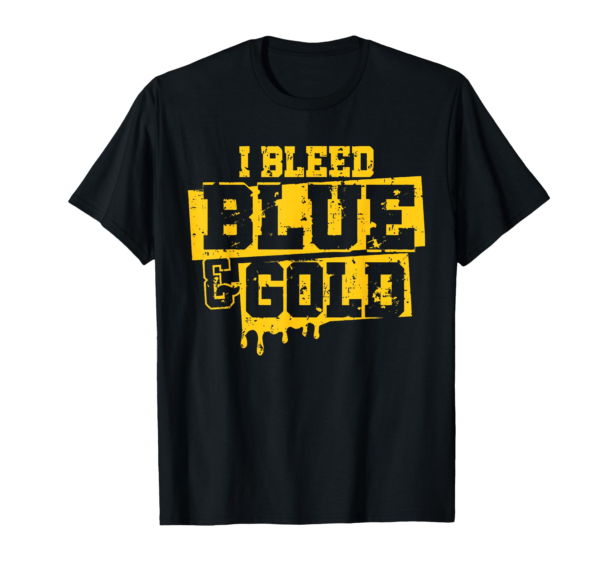 Blue And Gold Spirit Wear High School T-Shirt - Trendy Graphic Unisex