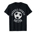 Carroll County Soccer Distressed 90S T-Shirt - Trendy Graphic Unisex