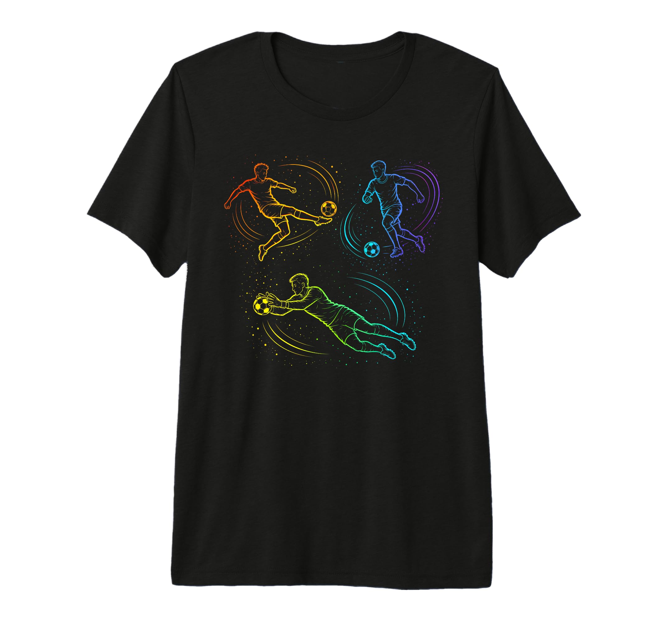 Soccer Goalie Player Sports Tri Blend T-Shirt - Minimalist Print Men Women