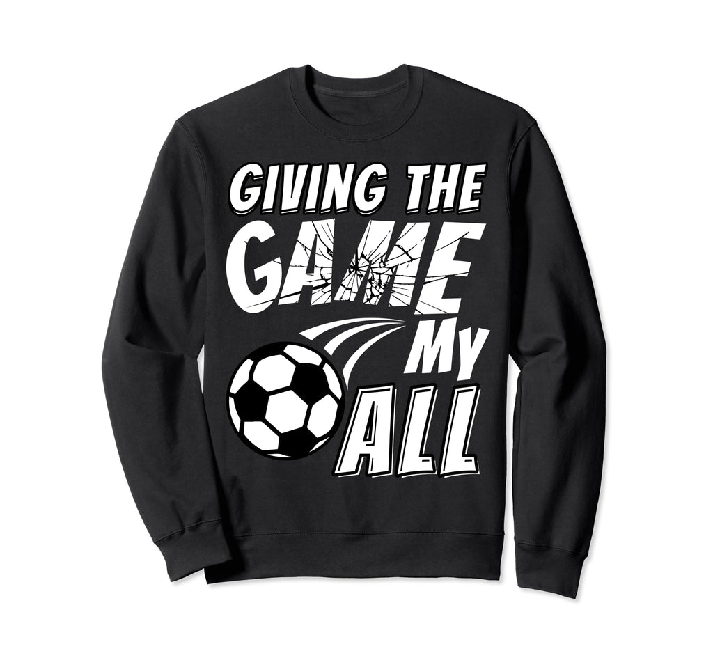 Soccer Enthusiast Motivational Soccer Sweatshirt - Graphic Print Men Women